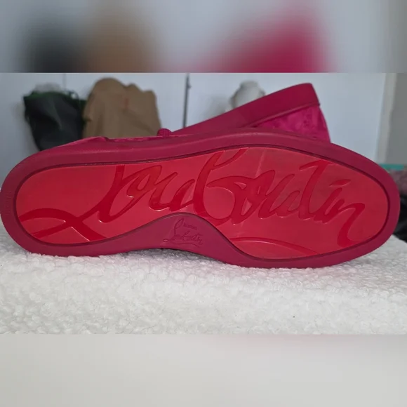 CHRISTIAN LOUBOTIN RED SIZE 41.5 - Picture 8 of 9